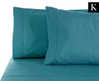 Jenny McLean S'Allonger King Bed 1000TC Sheet Set - Ocean Blue