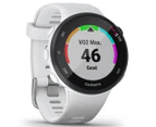 Garmin 39mm Forerunner 45S GPS Sports Watch - White