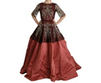 Dolce & Gabbana Crystal Chandelier Silk Princess Gown Dress Women Clothing Dresses
