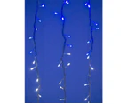 Synchronised Blue & Cool White LED Curtain Light - 3.2m