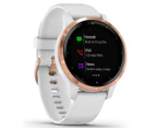 Garmin 40mm Vivoactive 4S GPS Smartwatch - White/Rose Gold