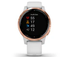 Garmin 40mm Vivoactive 4S GPS Smartwatch - White/Rose Gold