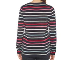 Tommy Hilfiger Women's Ivy Thin Stripe Knit Sweater - Sky Captain/Multi