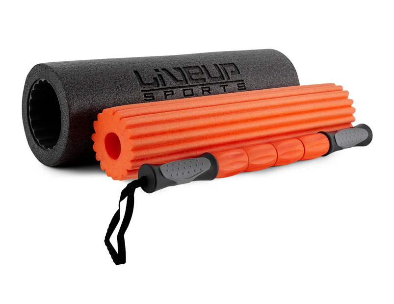 Liveup Sports 3-in-1 Yoga Roller Set