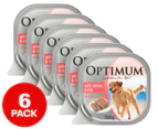 6 x Optimum Adult Wet Dog Food Salmon And Rice 100g