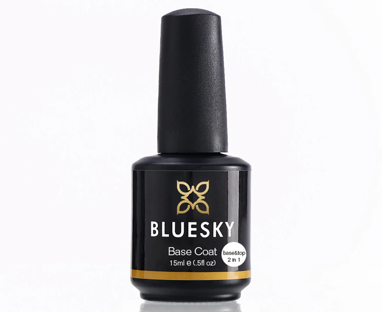 Bluesky 2 in 1 Base & Top Coat Gel Polish 15mL