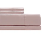 Royal Comfort 1000TC Soft Touch Cotton Blend Queen Bed Sheet Set - Blush