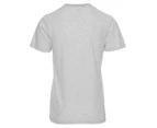 Kenneth Cole Men's Crew Tee / T-Shirt / Tshirt - Light Heather Grey Pinstripe