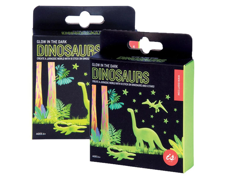 Glow-in-the-Dark Night Light Stickers: Unicorn or Dinosaurs! - Dinosaur