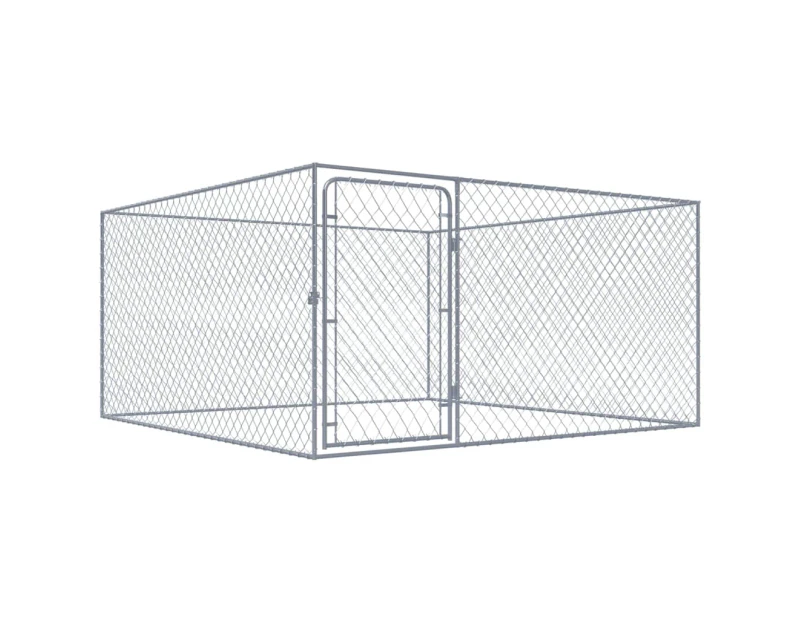 Outdoor Dog Kennel Galvanised Steel Backyard Pet Playpen Cage