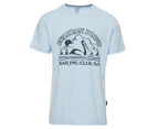 Mr Simple Men's Tourist Pelican Point Tee / T-Shirt / Tshirt - Vintage Blue