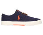Polo Ralph Lauren Men's Faxon Low Canvas Sneakers - Navy
