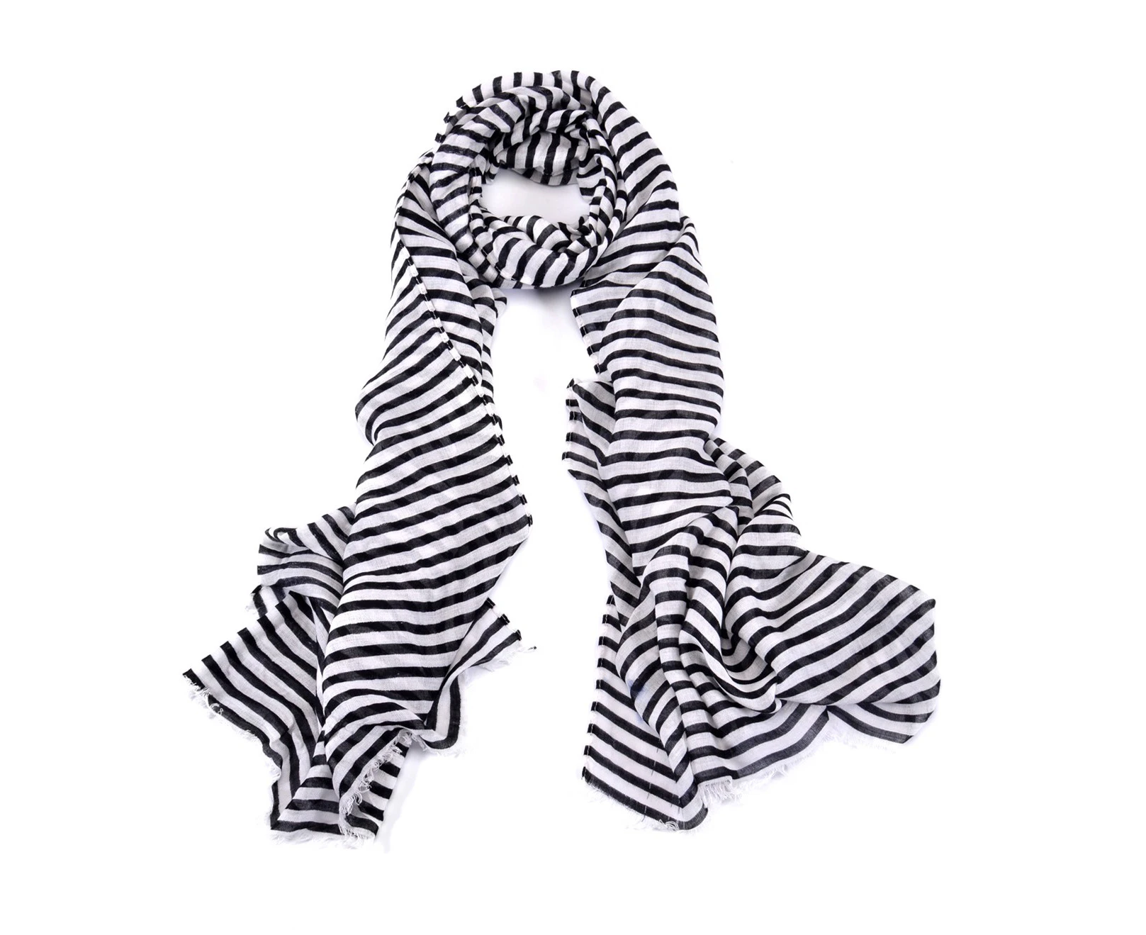 Women Fashion Scarf Lightweight Zebra Stripe Wrap Shawl