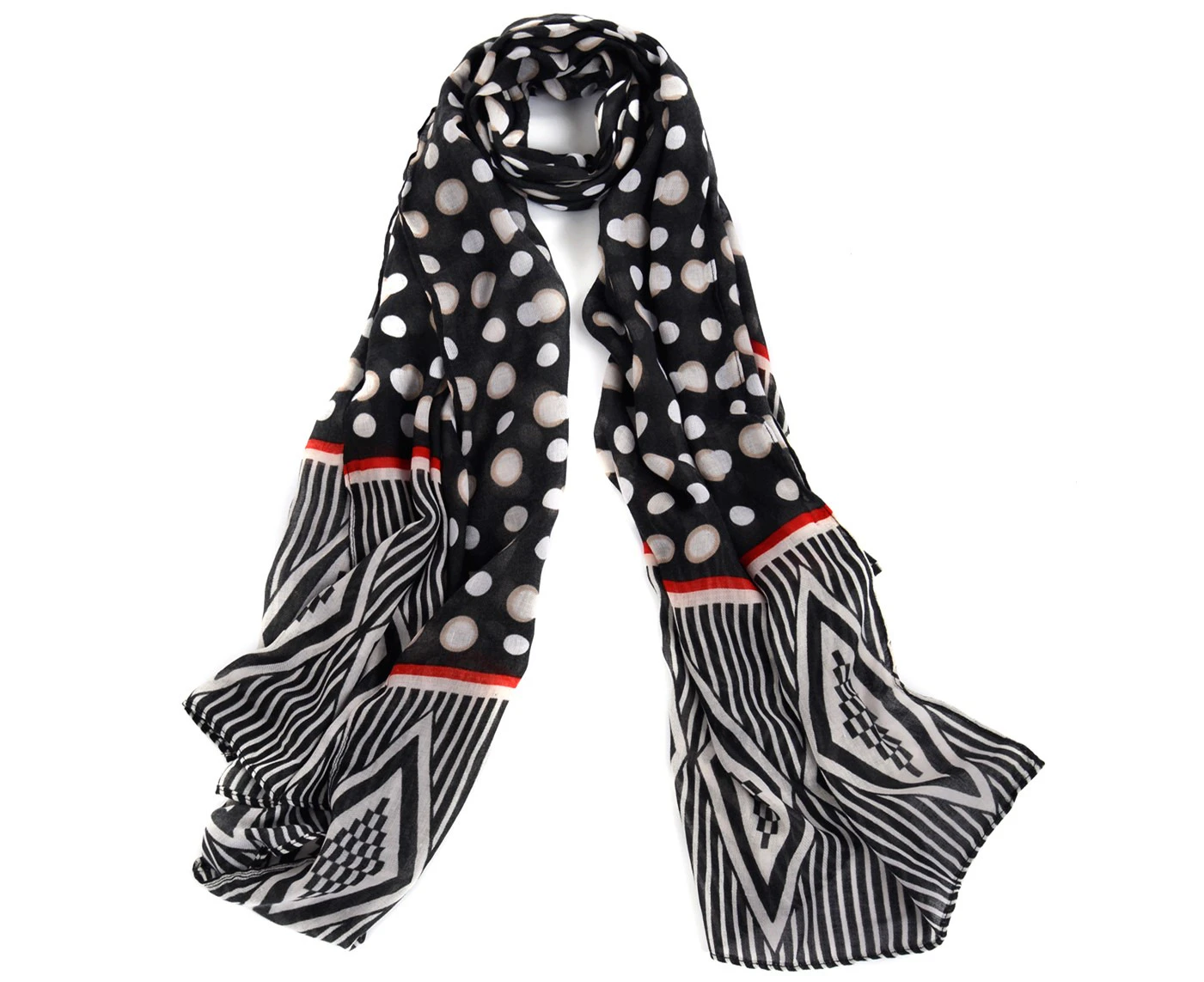 Women Fashion Accessory Elegant/Urban Dots Strpes and Diamonds Everyday Scarf