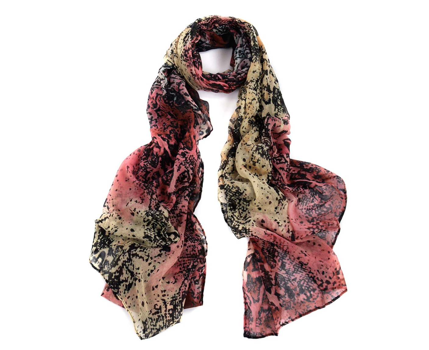 Women Fashion Accessory Trendy/Urban Snake Print/Imperial Pattern Gradient Scarf