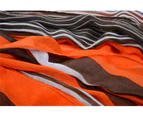Women Fashion Scarf Lightweight Wrap Shawl Stripe Orange