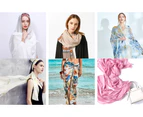 Women Fashion Accessory Scarf Solid Lightweight Shawls Wraps Face Scarf Gift