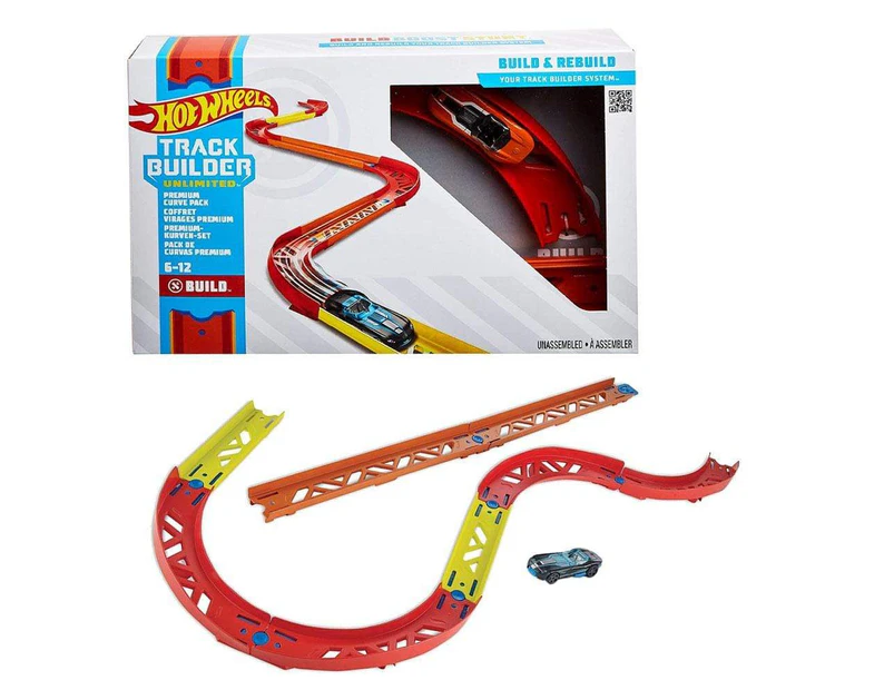 Hot Wheels Track Builder Unlimited Premium Curve Pack