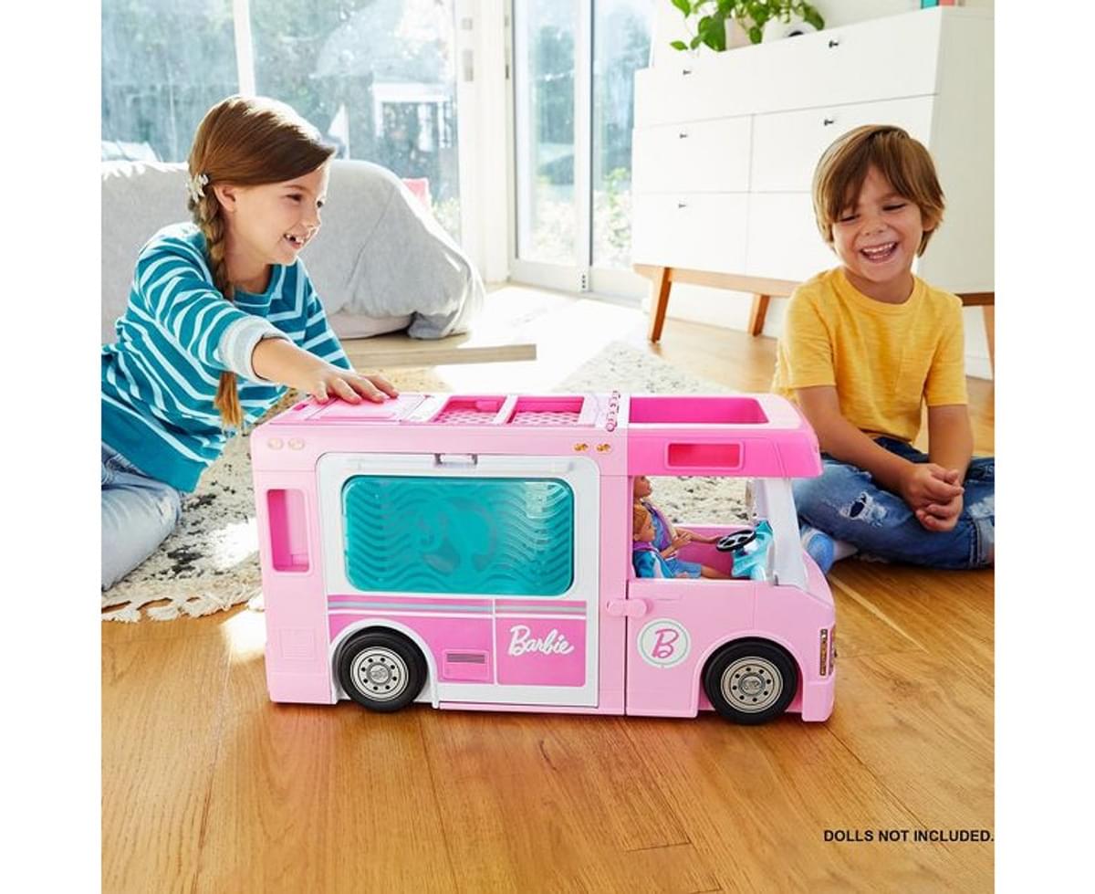 Paper Doll Barbie Estate 3-In-1 Dreamcamper Mattel New Toy 