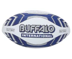 Buffalo Sport Stitched Touch International Rugby Union size 5 Ball - Blue