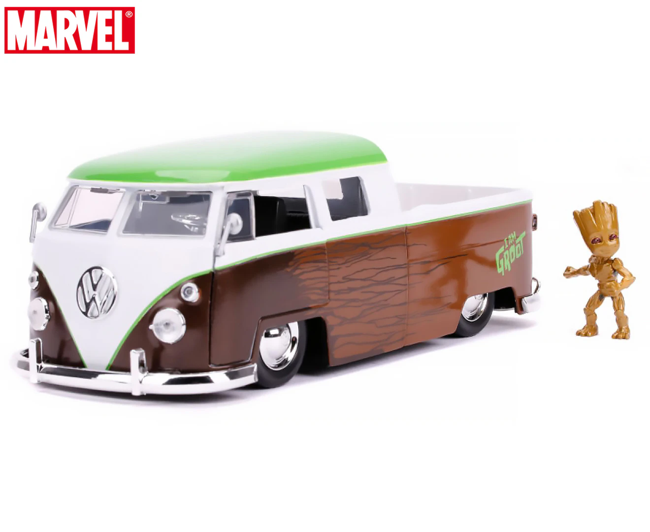 Guardians of the Galaxy: Vol. 2 - 1962 Volkswagon Bus with Groot 1:24 Scale Hollywood Ride