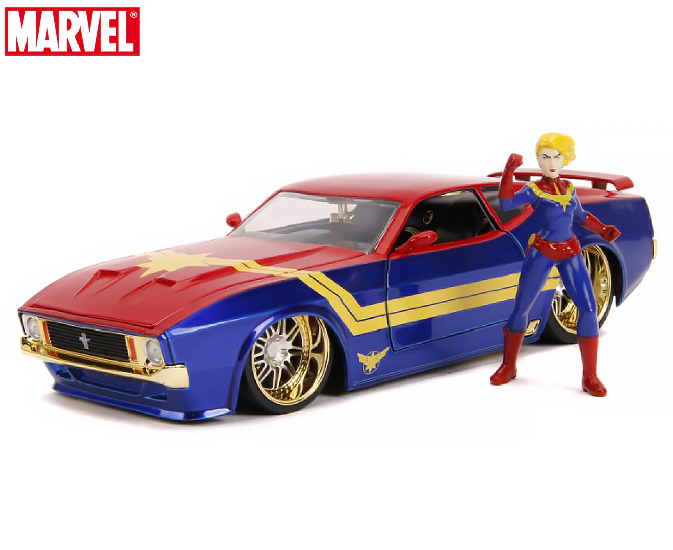 Captain Marvel - 1973 Ford Mustang Mach 1 1:24 Scale Ride