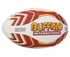 Buffalo Sport Mod League International Rugby Union Size 5 Ball - Burgundy