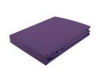 500TC Egyptian Cotton Sateen Fitted Sheet King Size - Aubergine