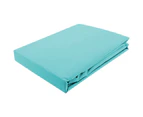 500TC Egyptian Cotton Sateen Fitted Sheet King Size - Turquoise