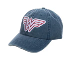 Wonder Woman Vintage Logo Pigment Dye Distressed Dad Hat
