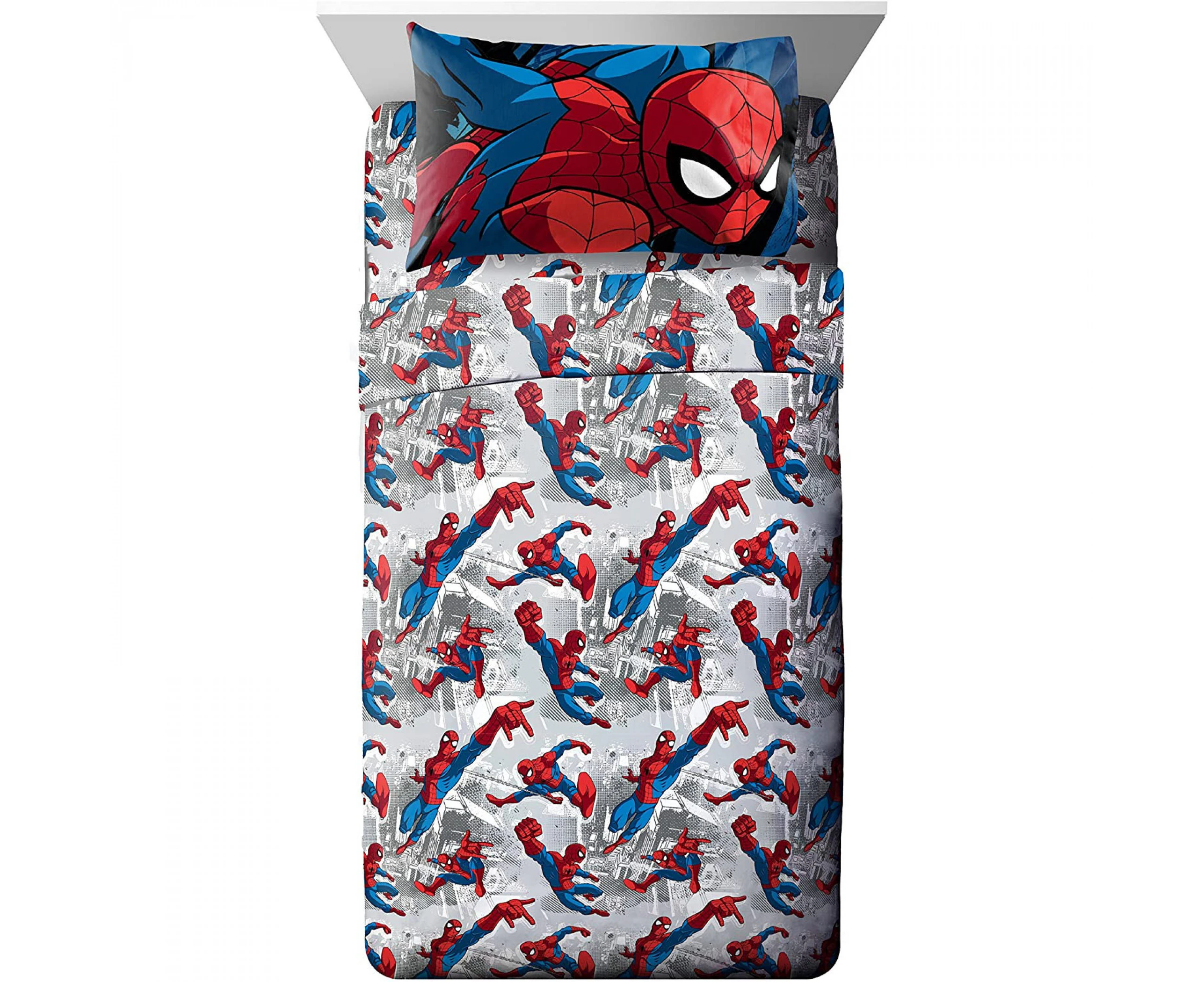 The Amazing Spiderman 3-Piece Twin Sheet Set Bedding