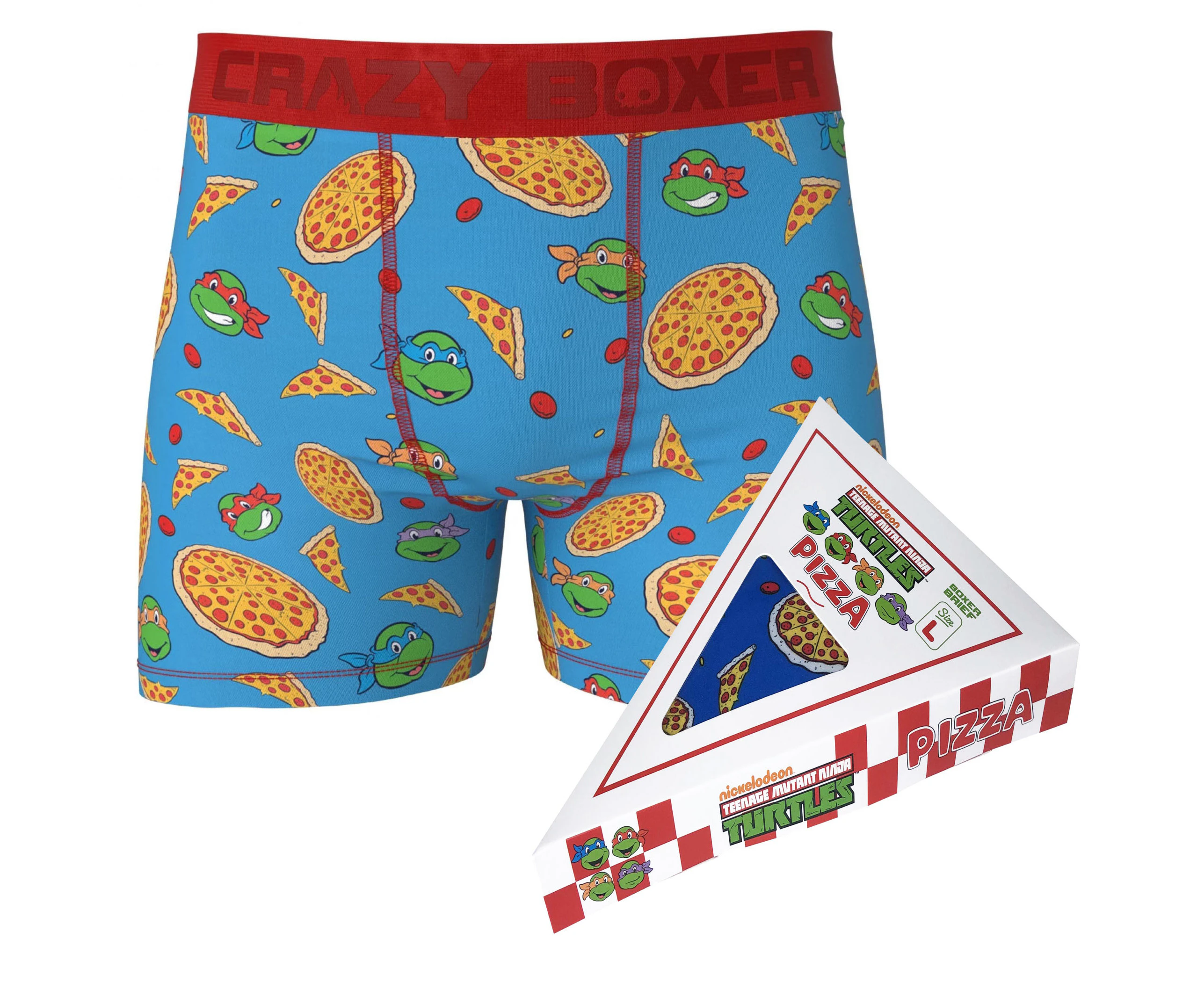 Teenage Mutant Ninja Turtle Boxer Briefs in Pizza Box