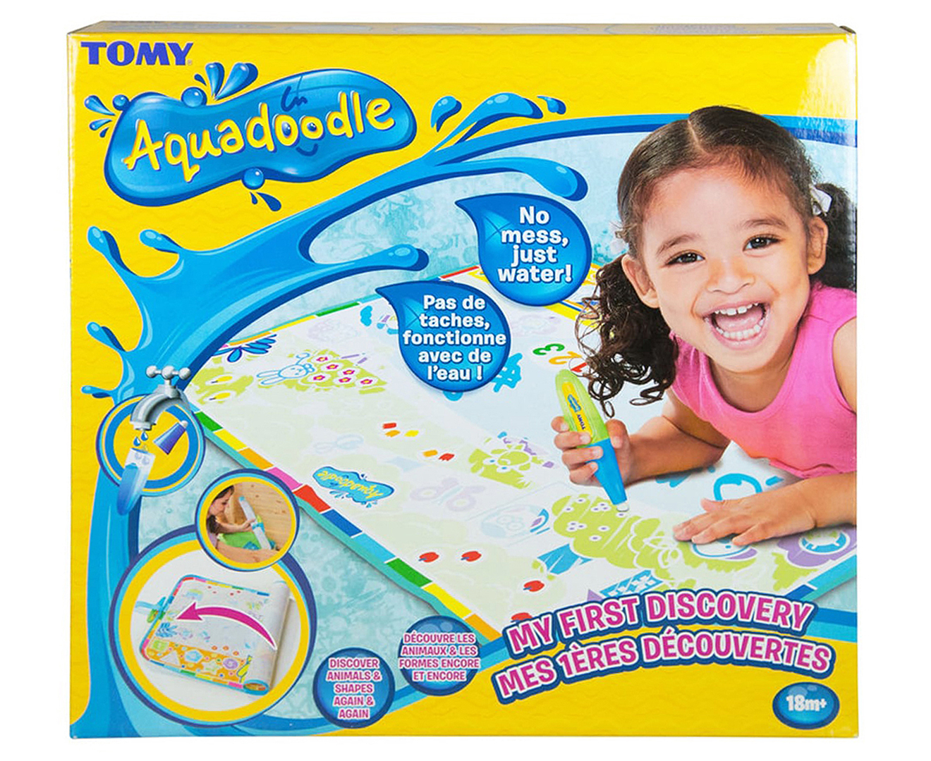 Water Drawing Doodle Mat Mess Free Girls Boys Aqua Water Doodle Mat 60x40