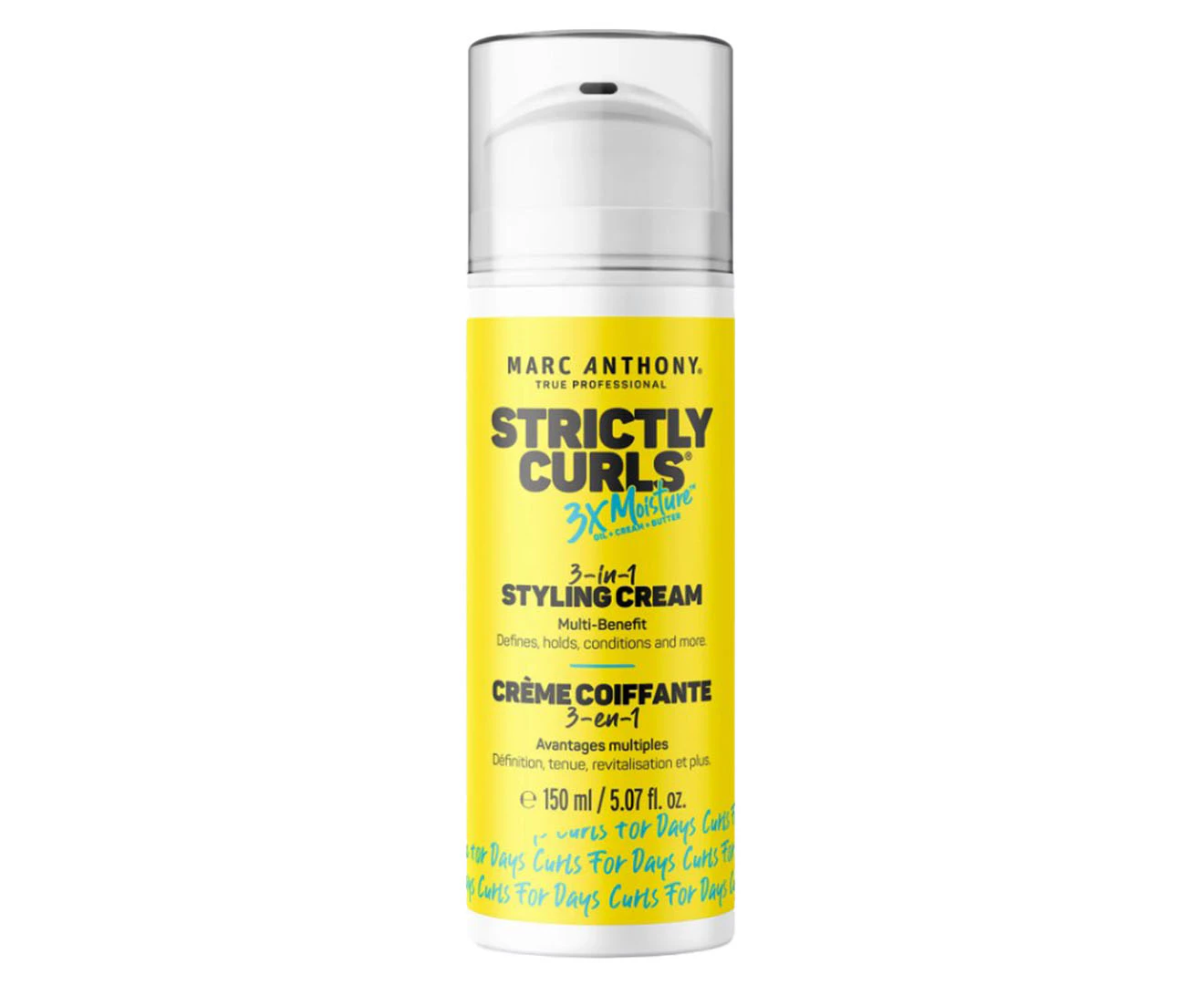 Marc Anthony Strictly Curls 3X Moisture 3-In-1 Styling Cream 150mL