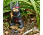 The Ninja Garden Gnome - Black/Red