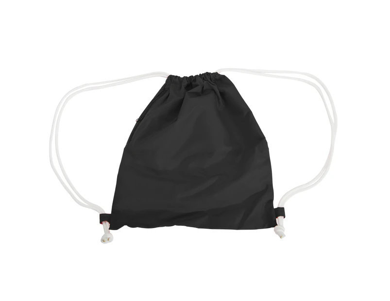 Bagbase Icon Drawstring Bag/Gymsac (Pack of 2) (Black) - BC4344