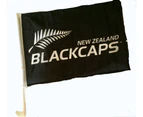 New Zealand Blackcaps Cricket 2 x Car Flags