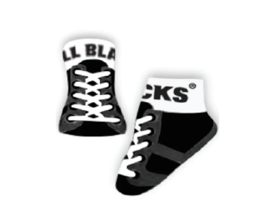 New Zealand All Blacks Infant Boot Socks.