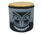 New Zealand Warriors NRL Glass Cookie Jar With Neoprene Sleeve