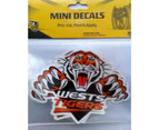 Wests Tigers NRL Team Logo Mini Decal Stickers * 2 per packet