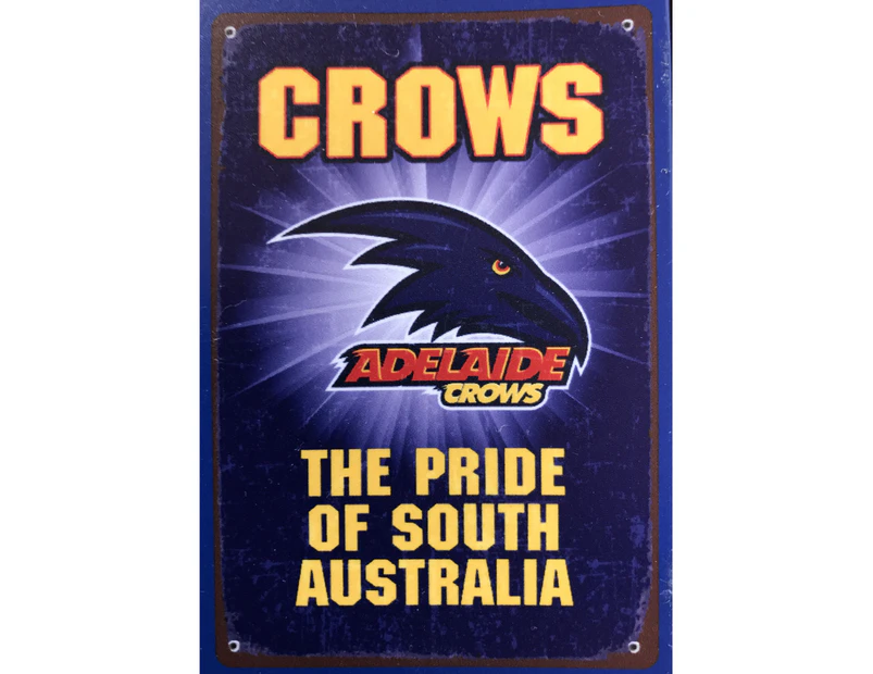 Adelaide Crows AFL Replica Tin Sign Static Cling Wall Decal