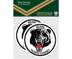 North Sydney Bears NRL Heritage Logo Mini Decal Stickers * 2 per packet