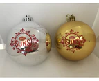 Gold Coast Suns AFL Set of 6 Xmas Christmas Tree Bauble Decorations