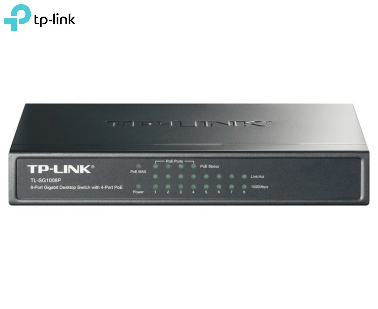 TP Link TL-SG1008P 8 Port 53W PoE Gigabit Ethernet Switch 4 PoE Ports Black