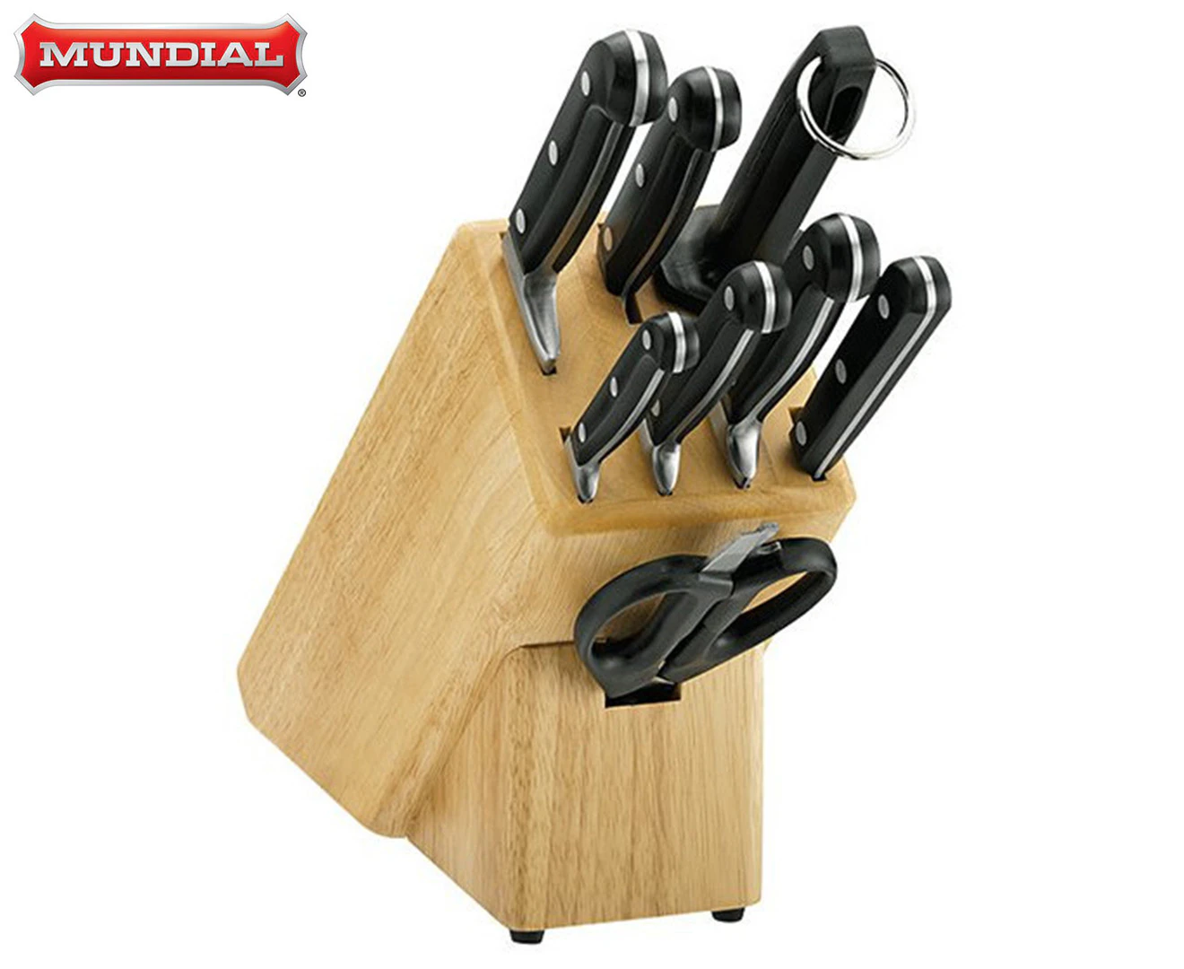 Mundial 9-Piece Bonza Knife Block Set