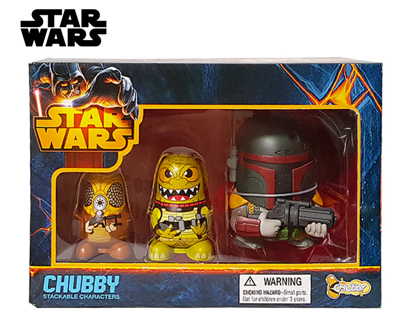 Star Wars Chubby Stackable Characters 3-Piece Set