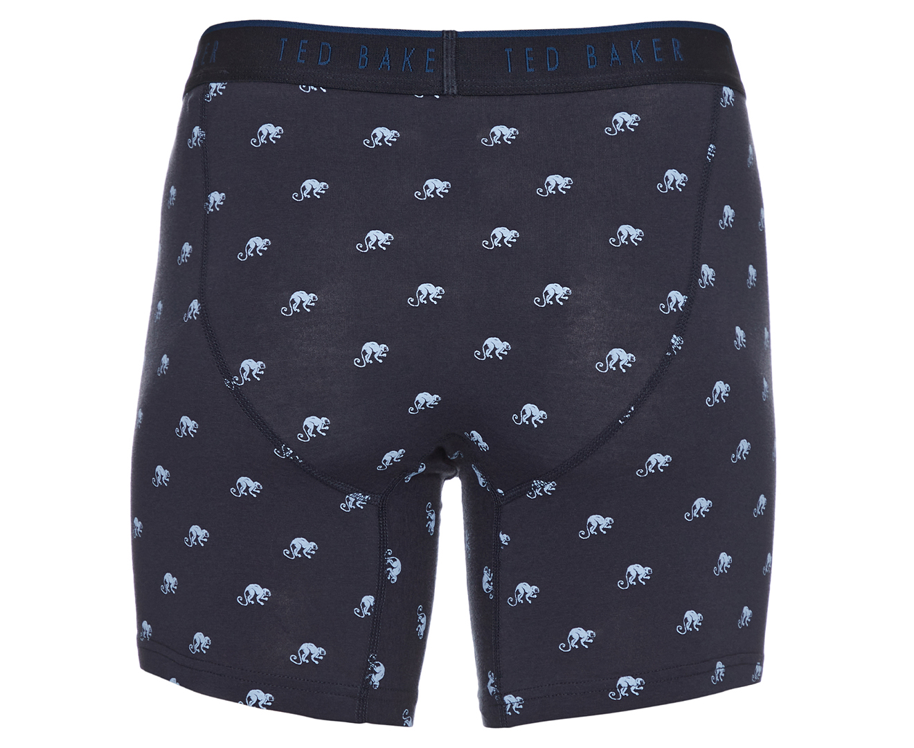 Ted Baker Men's Cotton Stretch Boxer Briefs 3-Pack - Navy Print/Grey ...