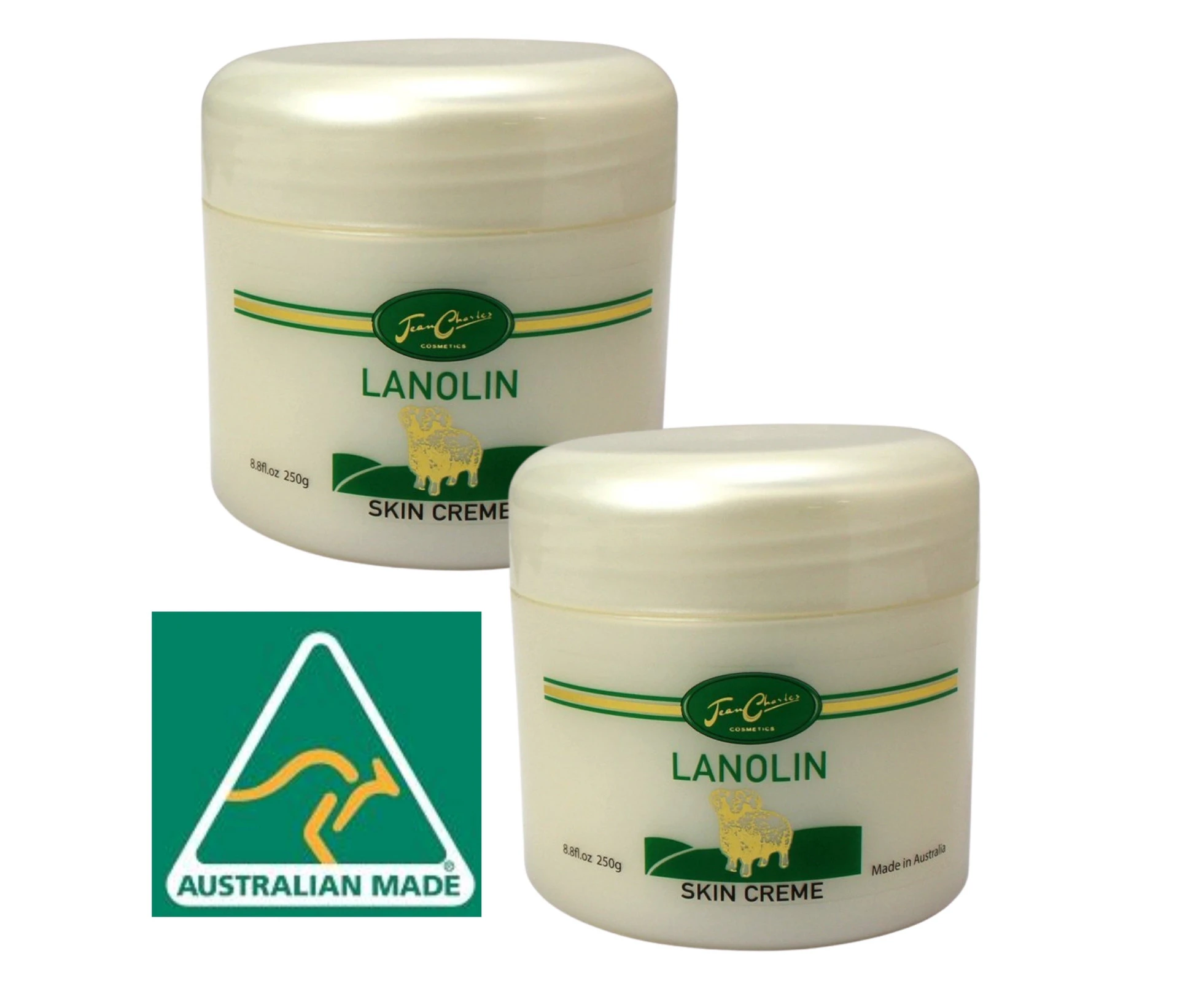 Skin Cream Lanolin 250g Jean Charles (Set of 2)