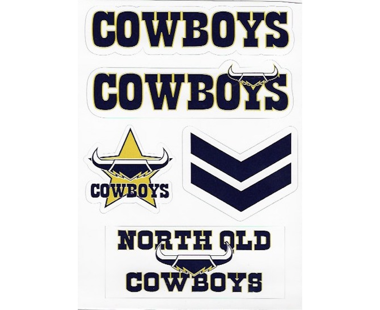 North Queensland Cowboys Car Logo Sticker - Mega