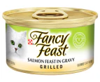 24 x Purina Fancy Feast Grilled Salmon Feast In Gravy 85g